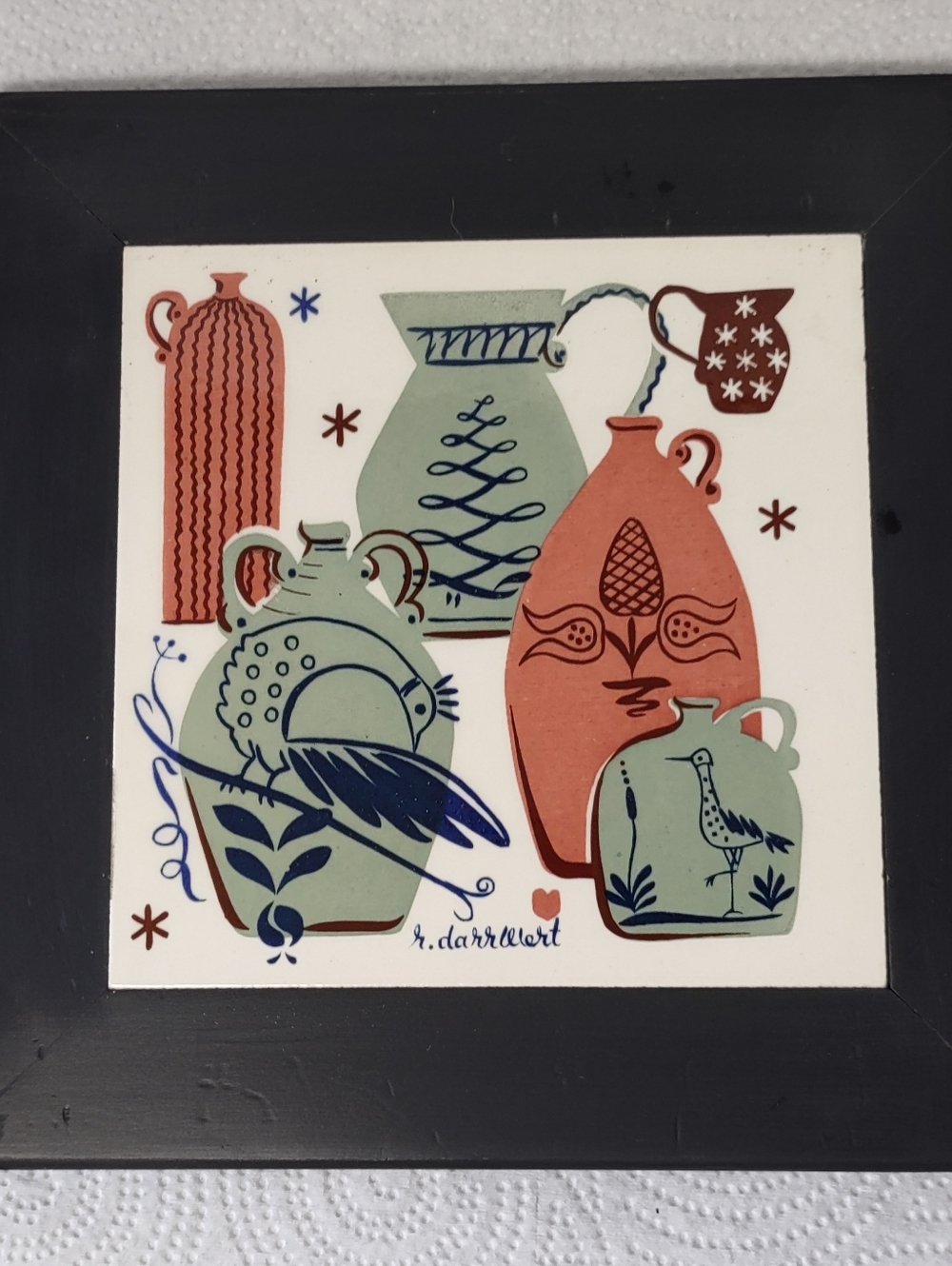 Country Print Ceramic Tile Wall Art - Robert Darr Wert Southwestern - Picture 2 of 7